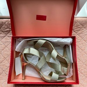 Kelly & Katie Gold Heels